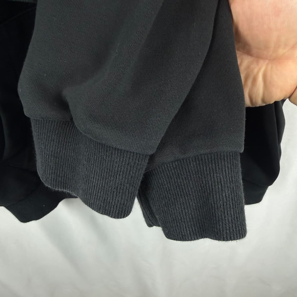 (S) 게스 우먼스 로고 후드집업 블랙 상품이미지4