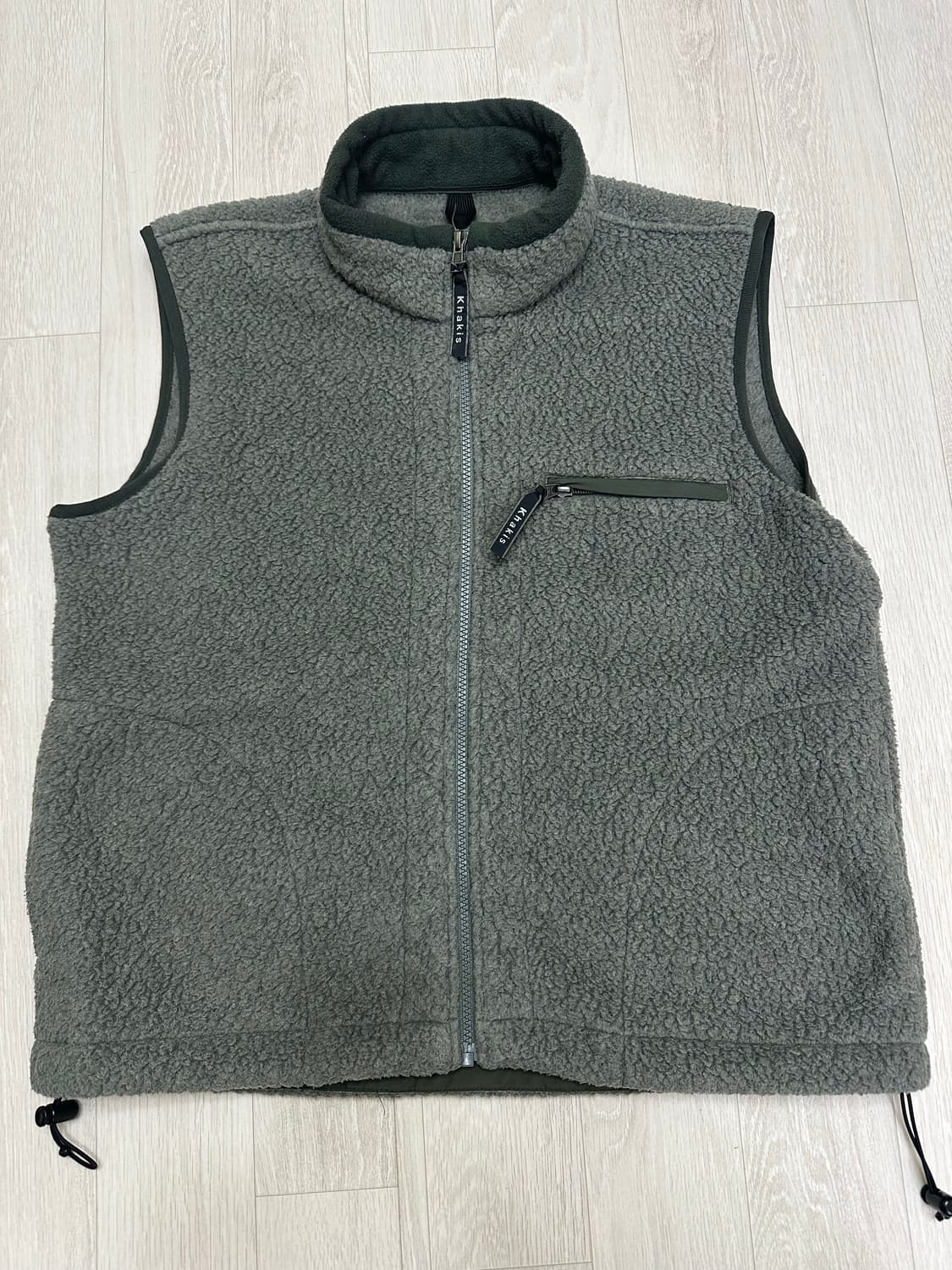 카키스 플리스 베스트 그레이 s 상품이미지2