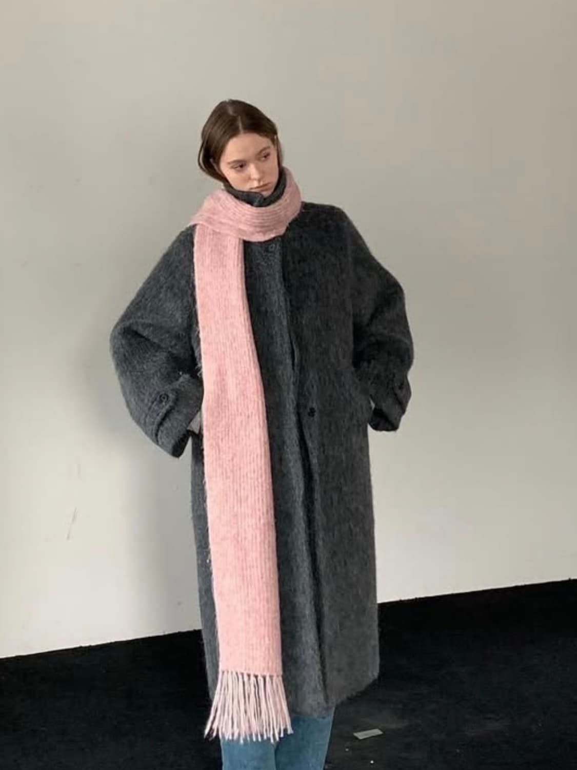 윤슬 알파카 헤어리 발마칸 코트 상품이미지7