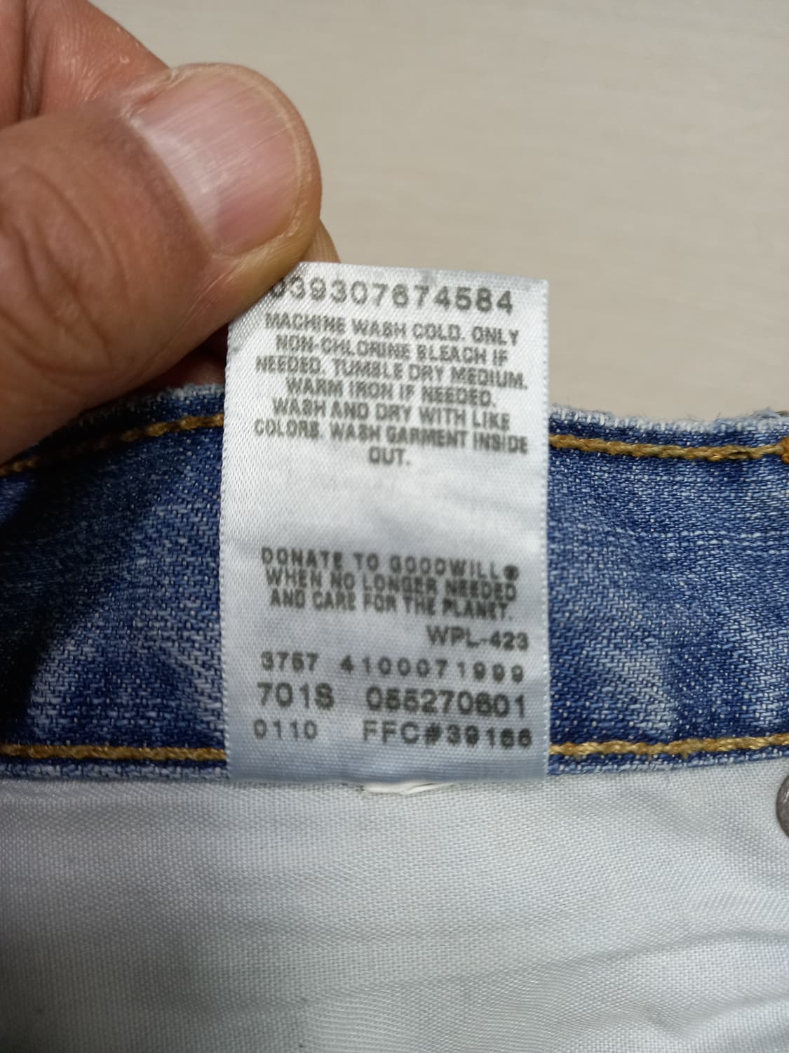 34 90's 리바이스527 Egypt 부츠컷 연청 34-592 상품이미지10