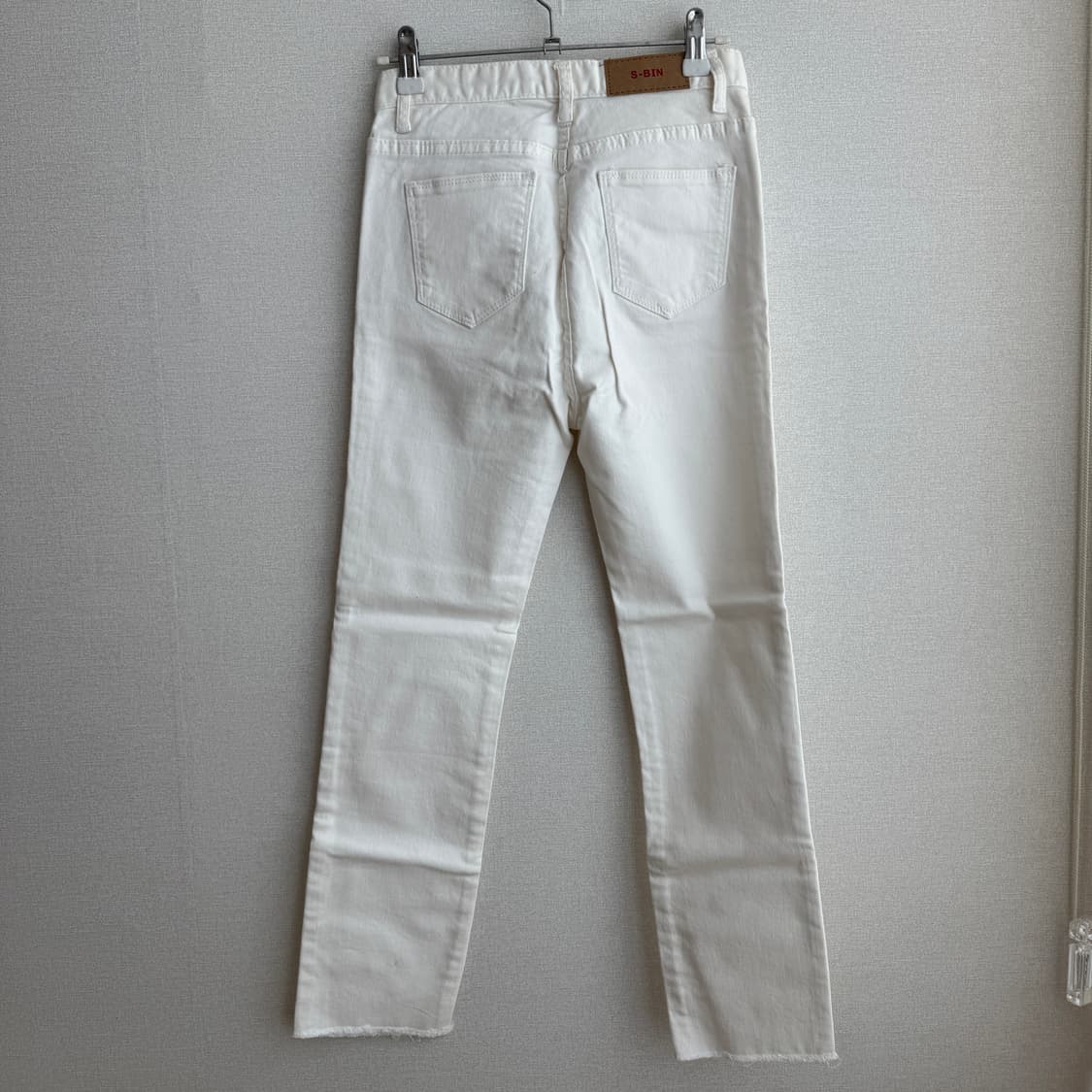 새상품 s 밑단컷팅 일자 팬츠 상품이미지4