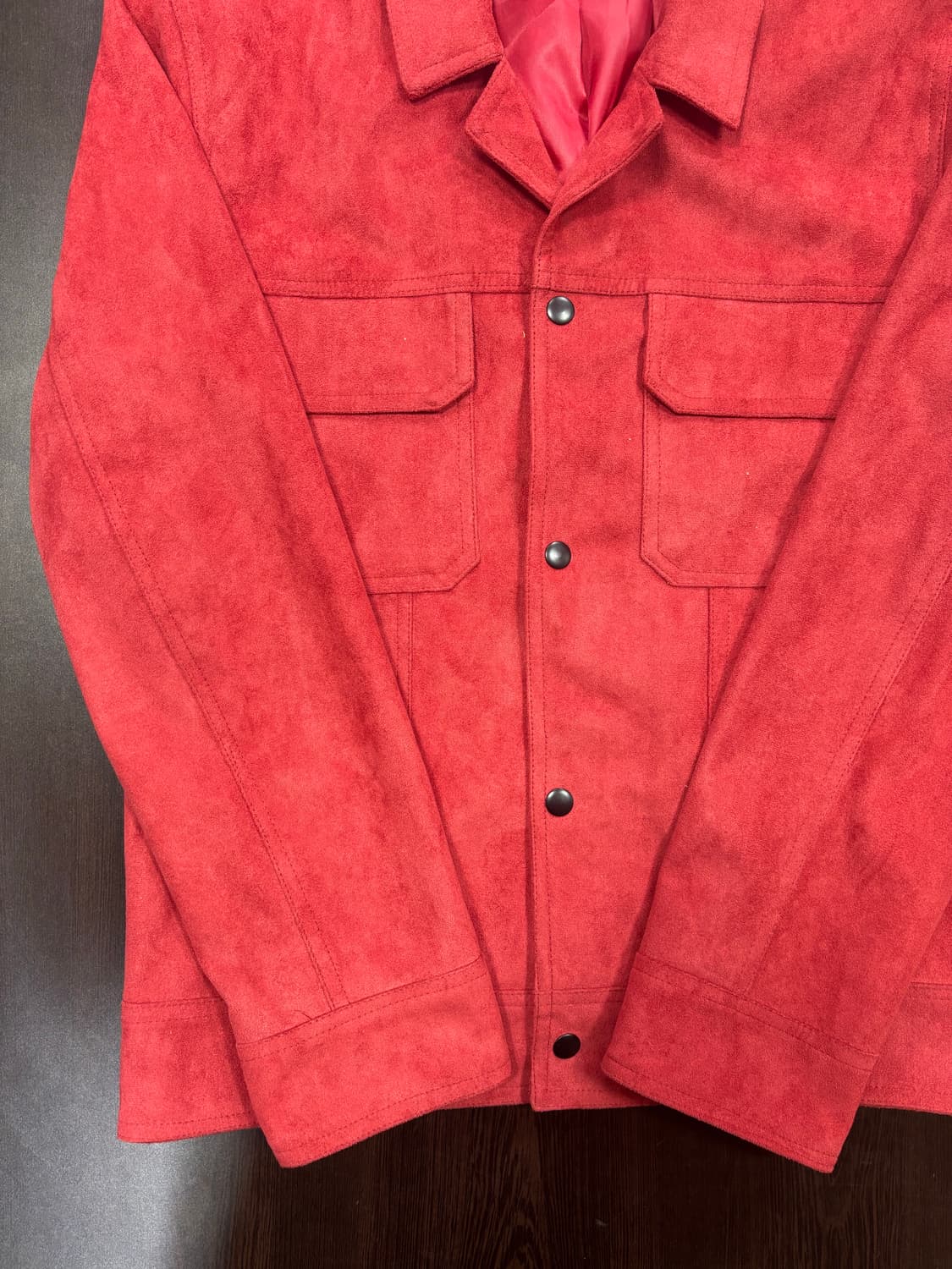 킬시티 스웨이드 레드 자켓 상품이미지3