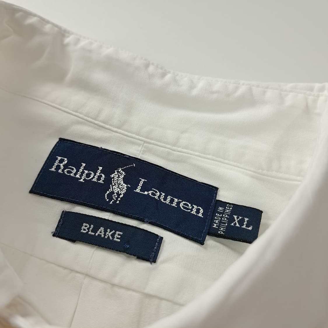 CK258 XL 폴로 90s 블레이크핏 화이트 반팔셔츠 남방 상품이미지3