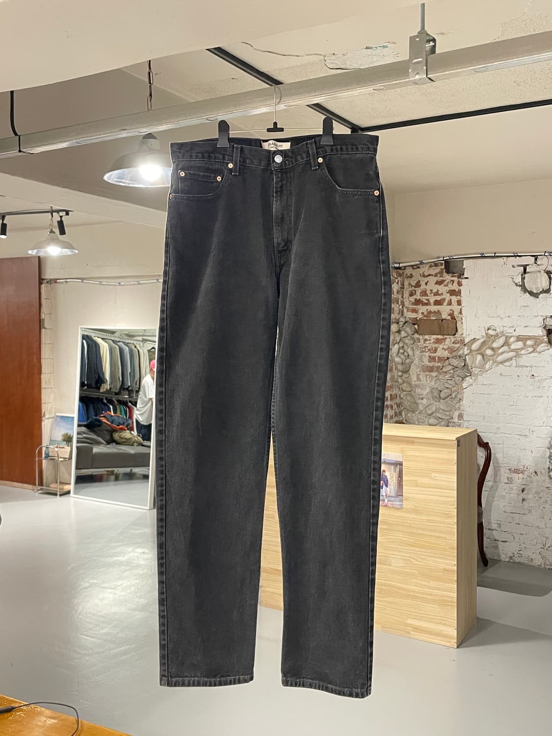 Levi's 550 흑청 데님 팬츠 상품이미지5