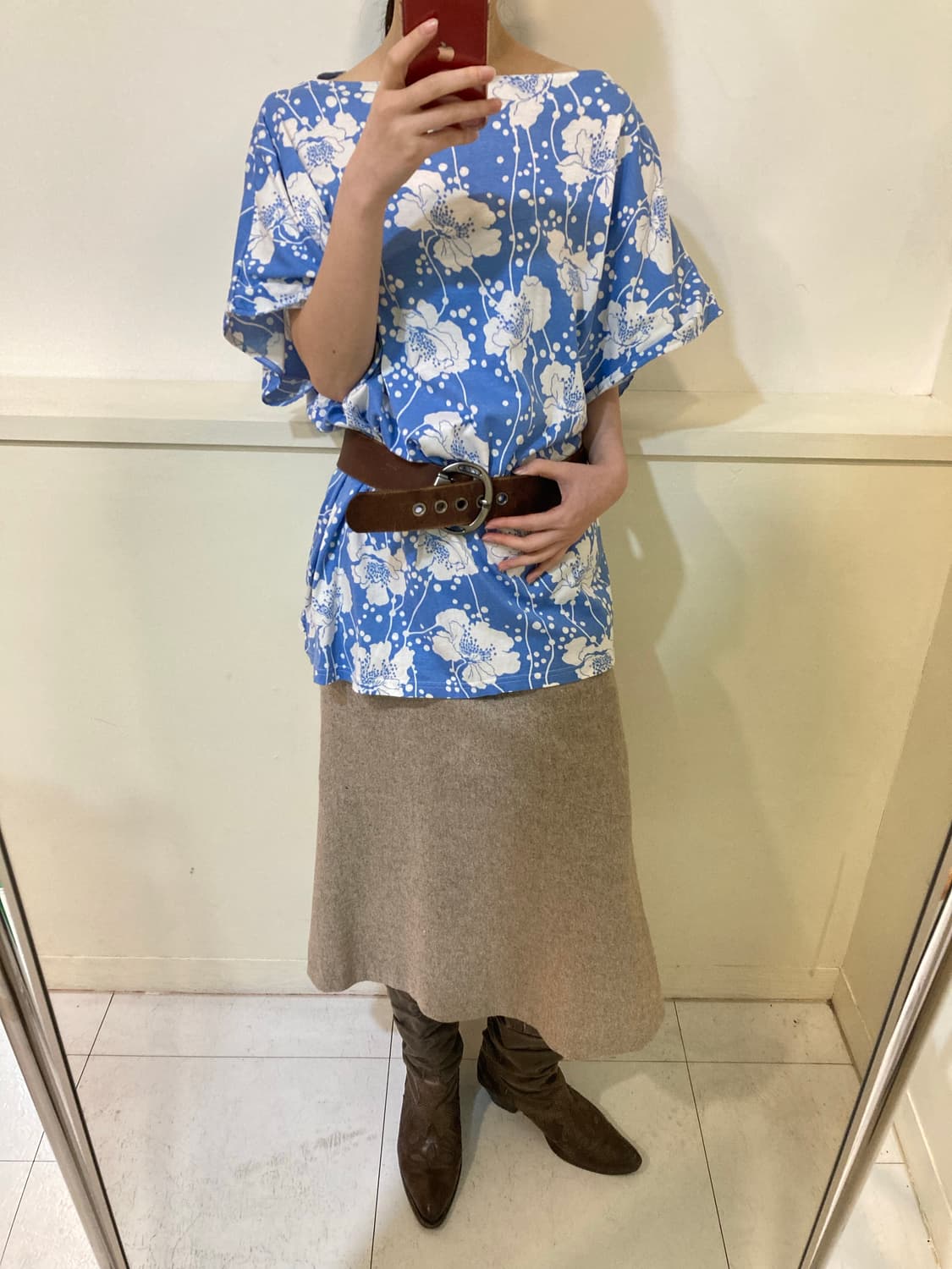 하와이안 패턴 오프숄더 상품이미지9