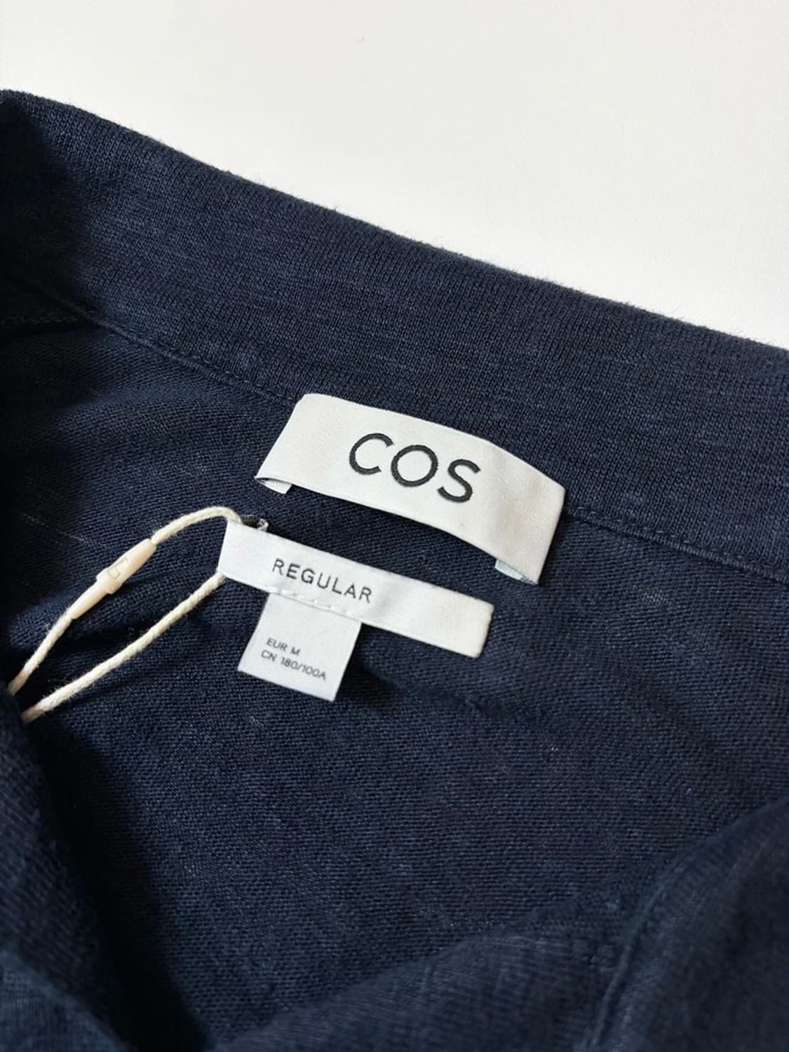 코스 COS 텍스처드 코튼 폴로 반팔 티셔츠 PN9557 상품이미지5