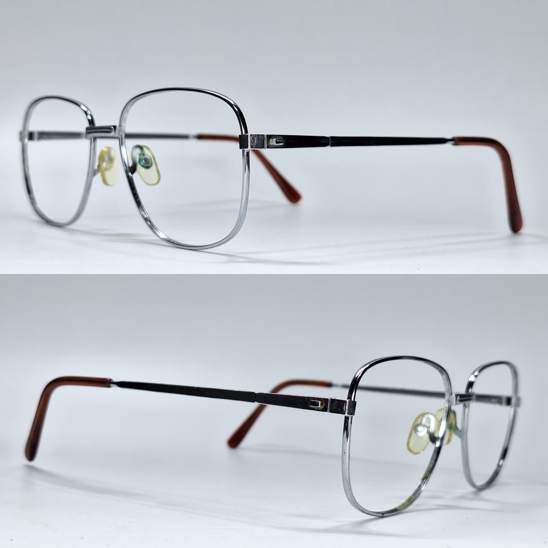80s 일본 빈티지 웰링턴 메탈 실버 안경테 132mm 클래식 레트로 상품이미지8