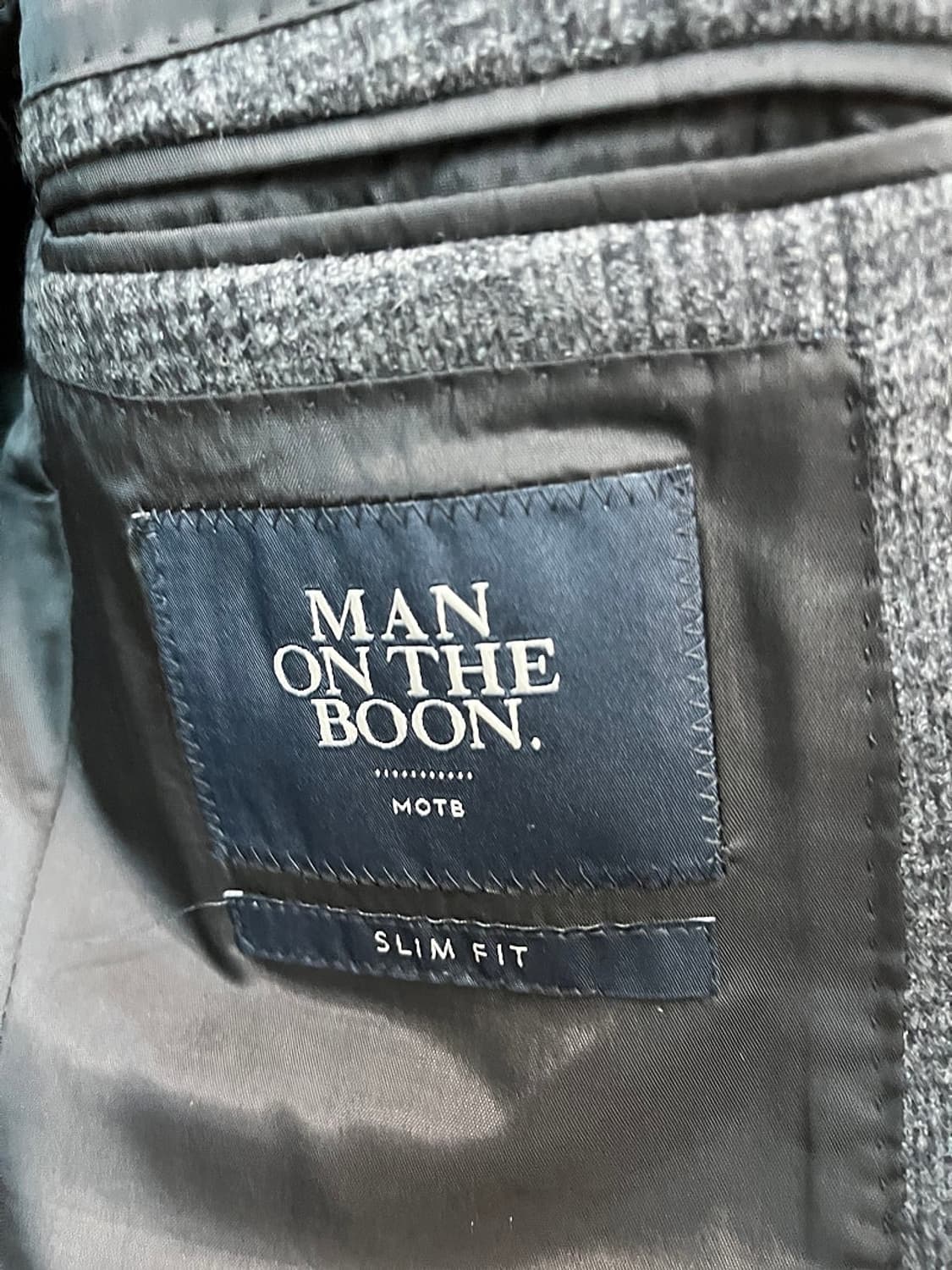 95) 맨온더분 체크 울자켓  상품이미지4