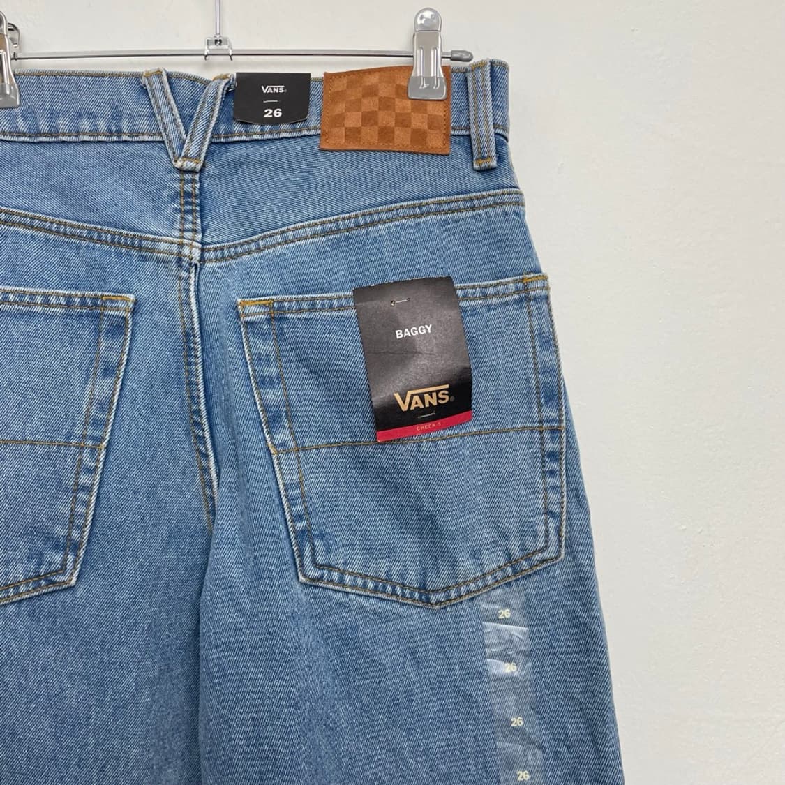 반스 VANS CHECK-5 중청 배기핏 데님 팬츠 26 (새상품) 상품이미지6