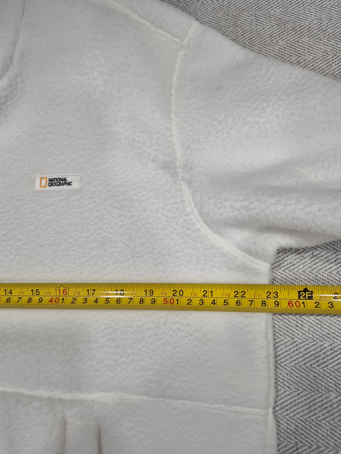 내셔널지오 그래픽 플리스 뽀글이 후드티 남성 100사이즈 화이트 상품이미지6