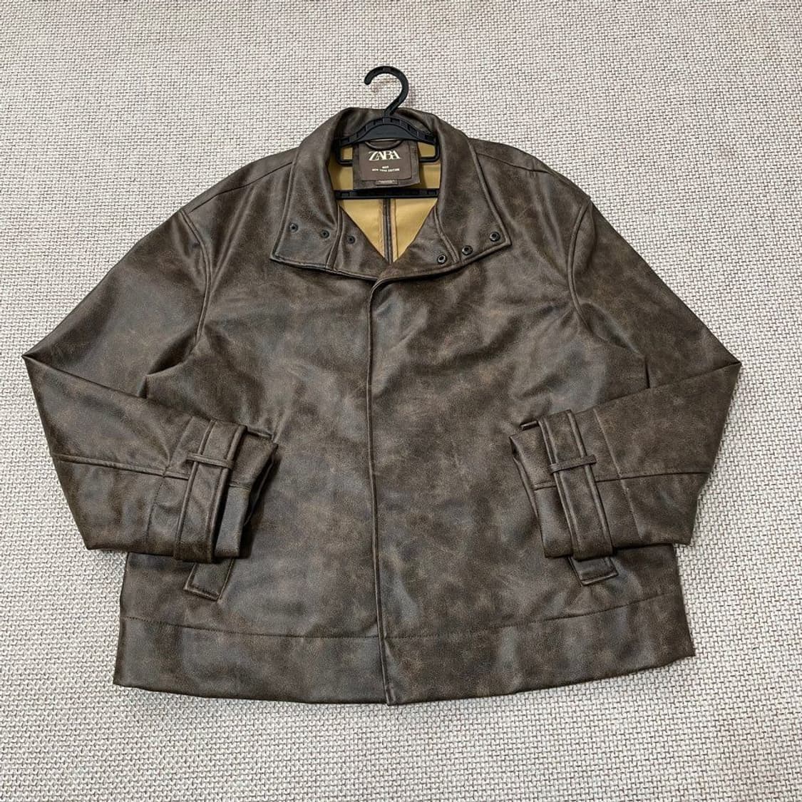 자라 레더 가죽자켓 6393 상품이미지1