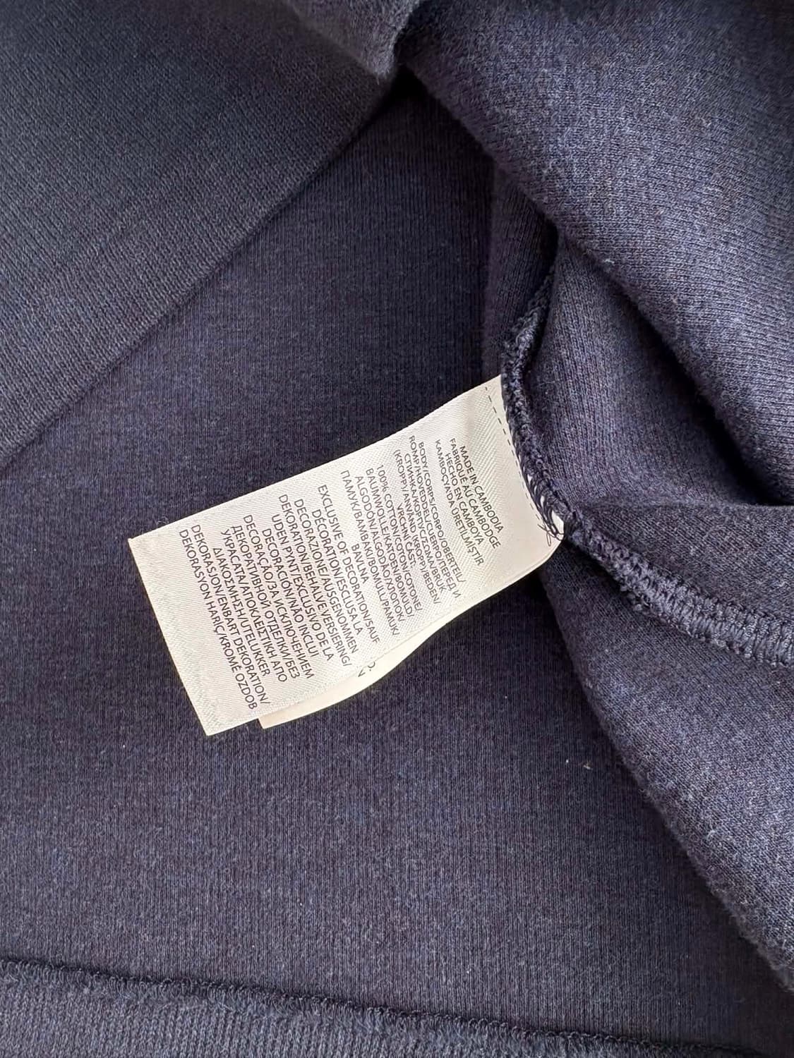 [L] 폴로 랄프로렌 네이비 하프 집업 코튼 니트 상품이미지5