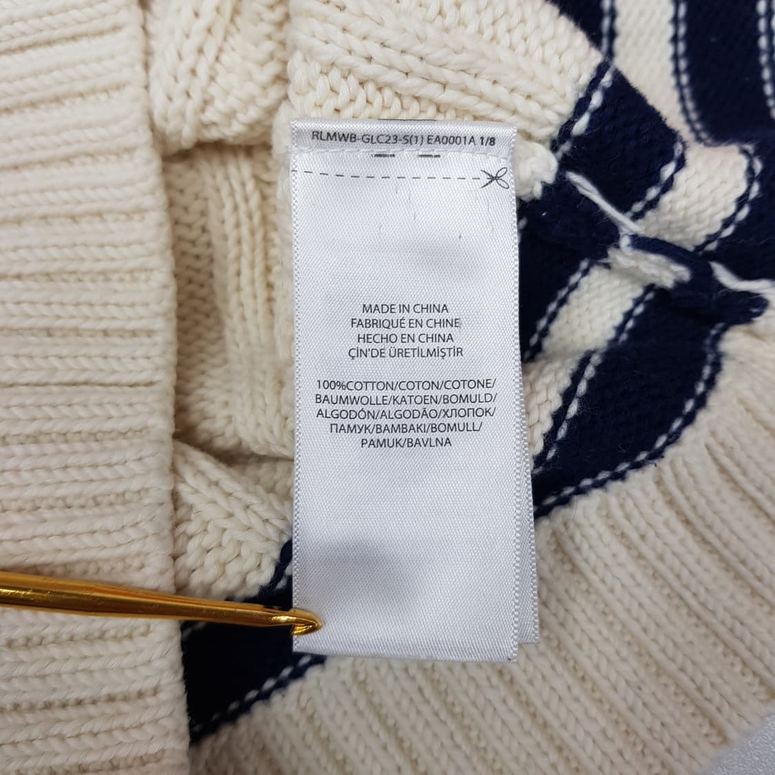 폴로 랄프로렌  케이블 브이넥 니트 S사이즈 상품이미지8