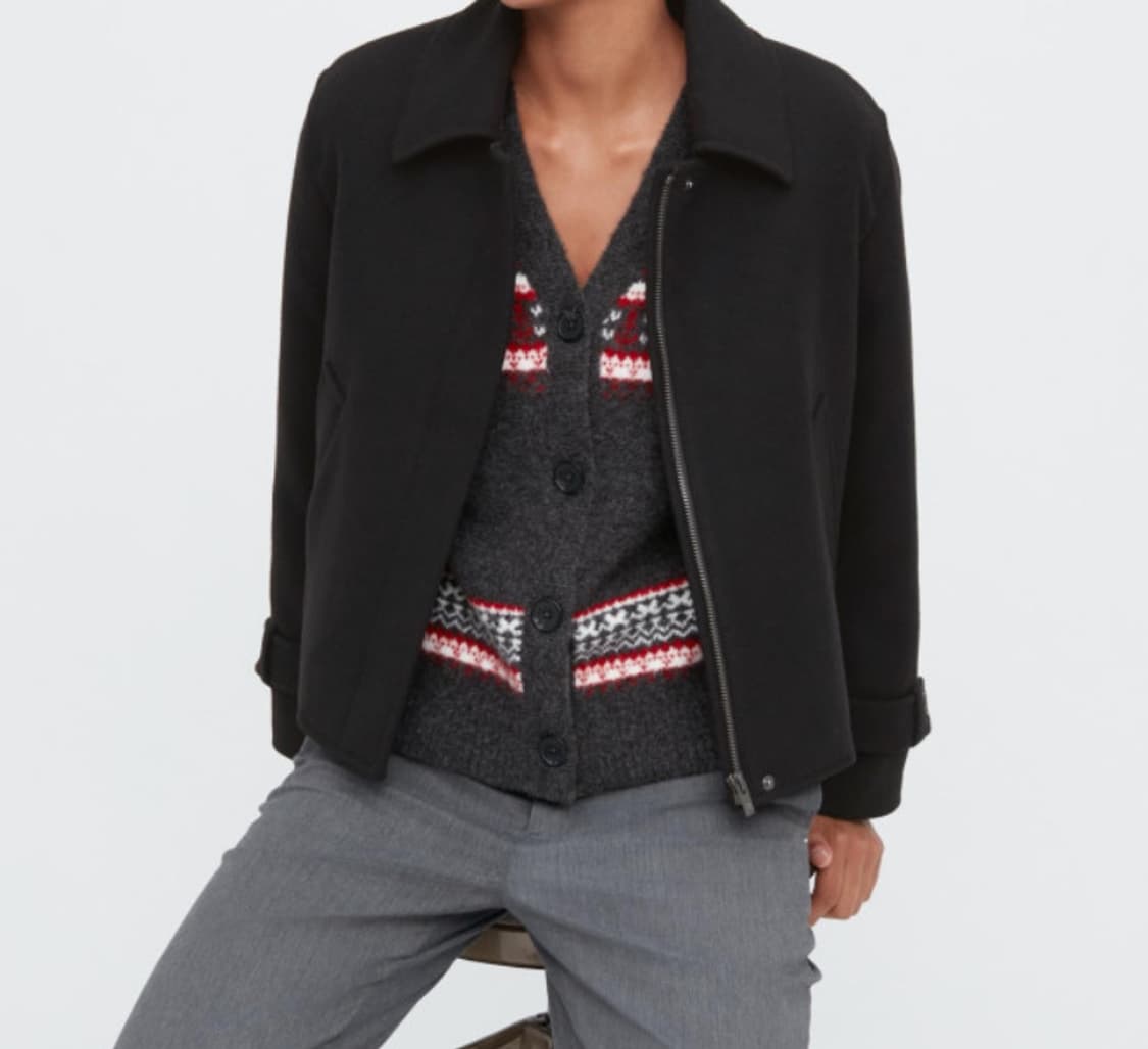 [JW Anderson] 울블렌드 쇼트재킷(블랙) 상품이미지2