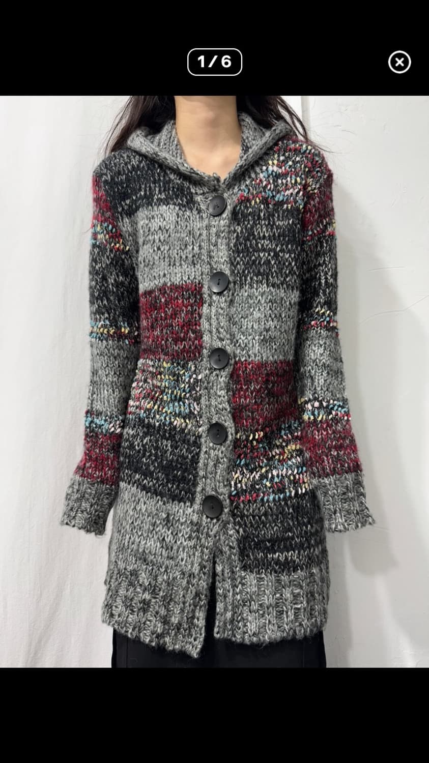 hood pattern cardigan 상품이미지1