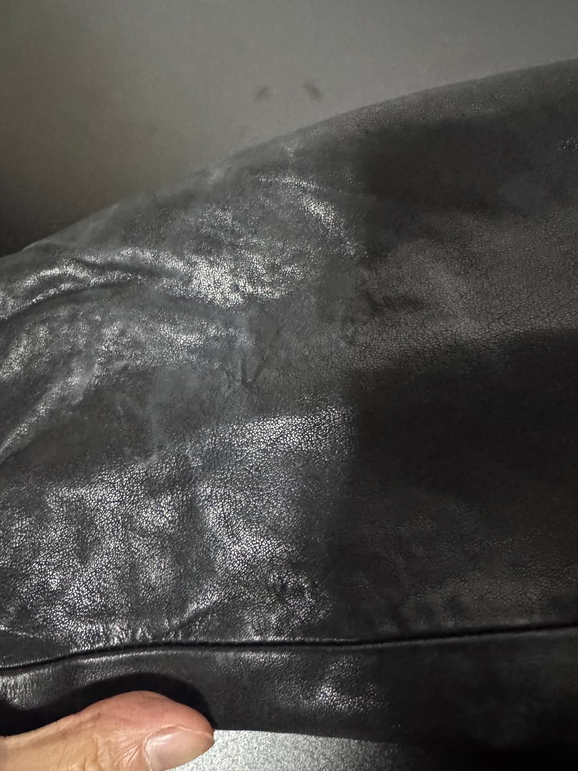 비바스튜디오 리얼 레더 집업 자켓 L ~ XL 블랙 상품이미지7