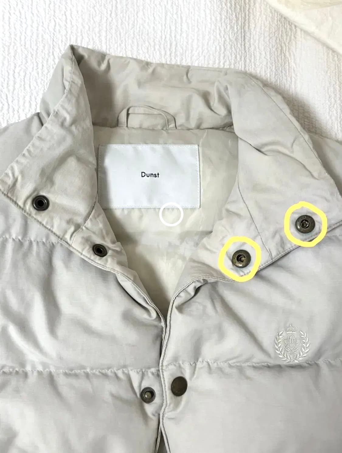 던스트 구스다운 베스트 - 크림 / S 상품이미지9