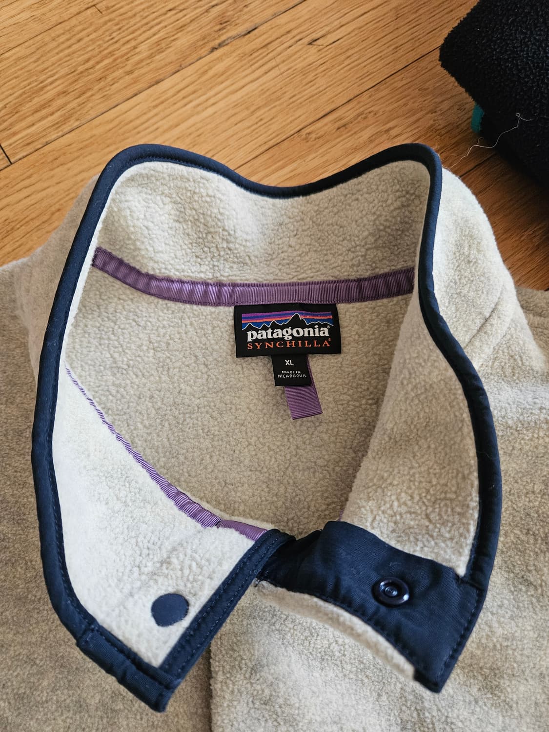 파타고니아 xl 오트밀 헤더 헤비웨이트 신칠라 아노락 플리스 후리스 상품이미지3