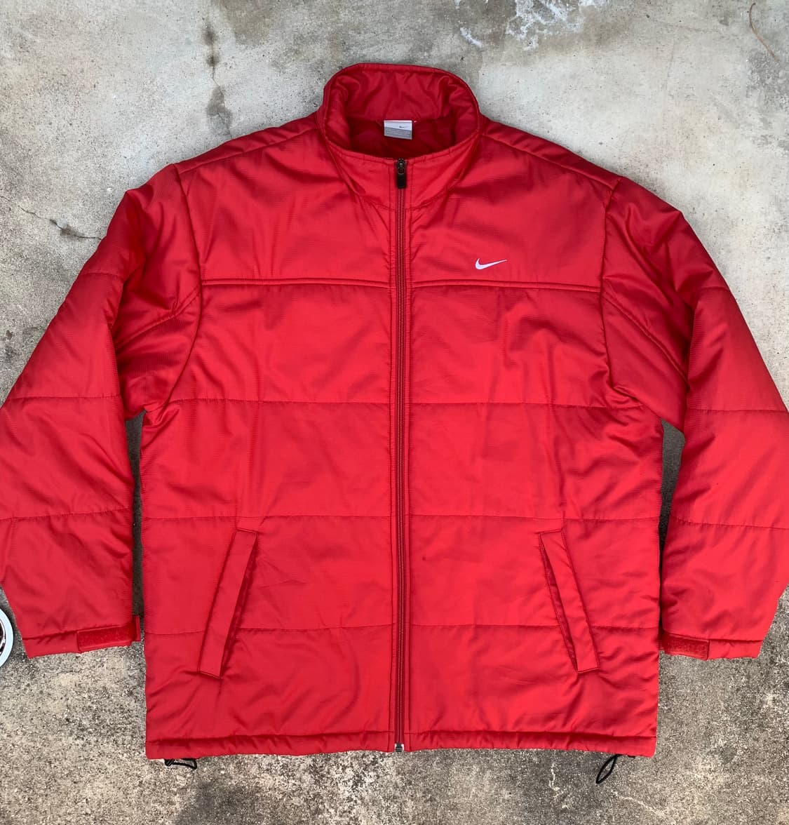 나이키 레드 패딩 점퍼 상품이미지1