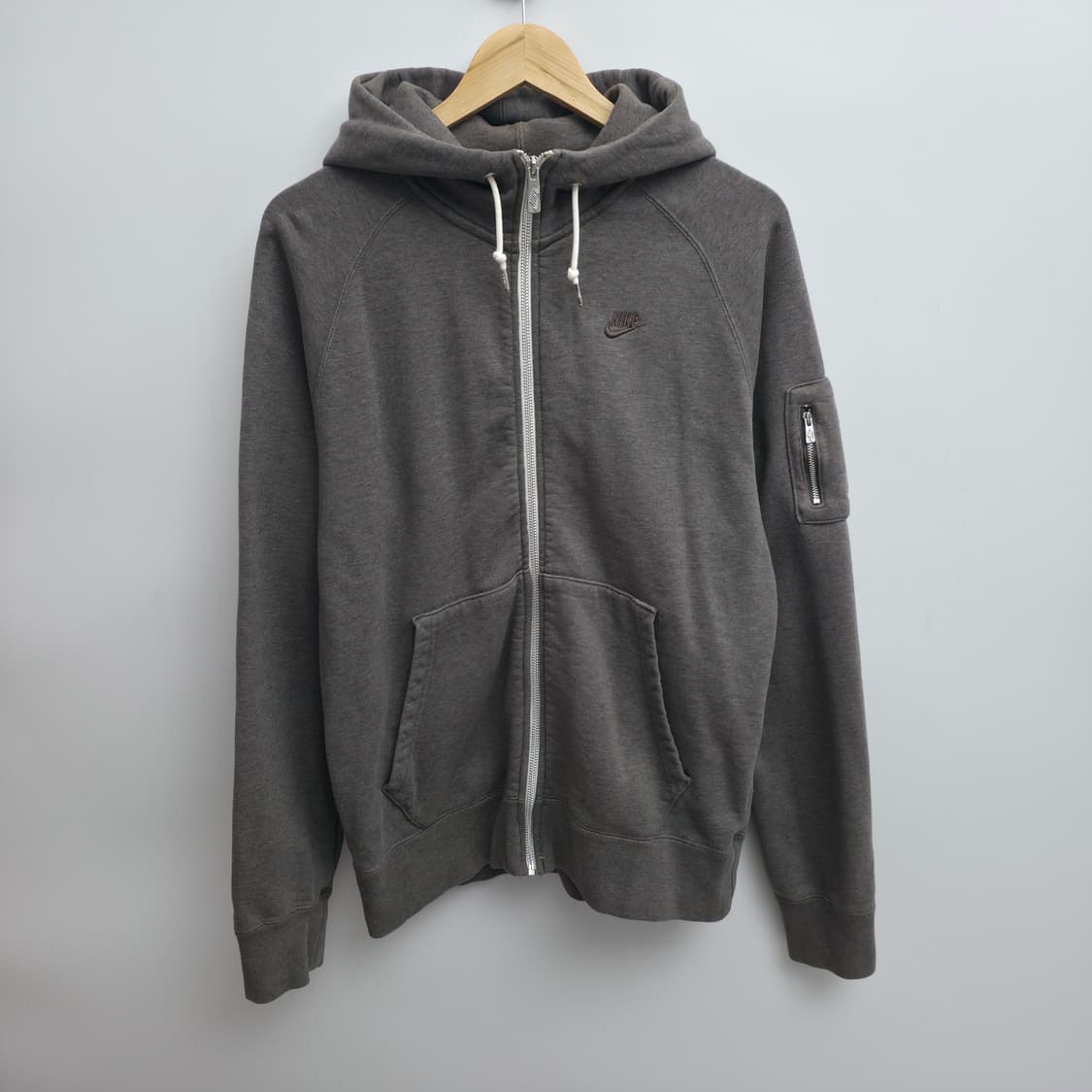 [L] 나이키 후드 집업 그레이 상품이미지1