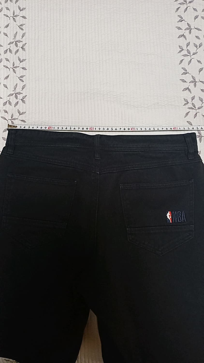 NBA 블랙데님반바지 34인치 기장52 상품이미지4