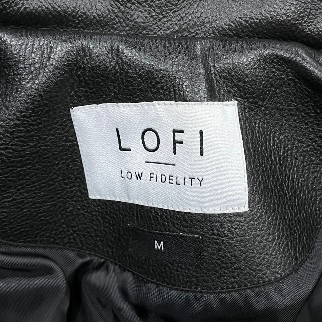 [정품/M] LOFI 로파이 소가죽 블랙 레더 자켓 b8 상품이미지5
