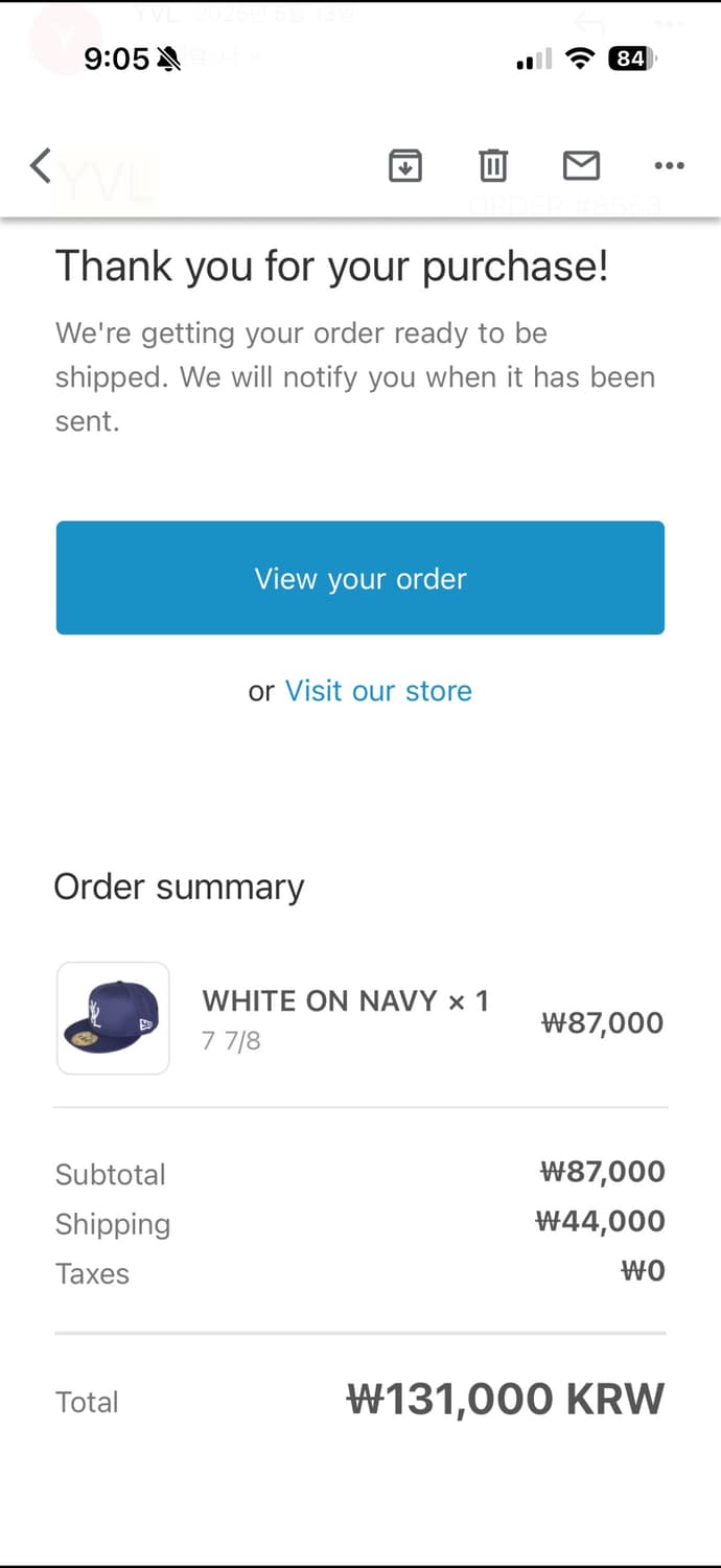 yvl 7 7/8 네이비 새상품 정가 ㅍ 상품이미지4