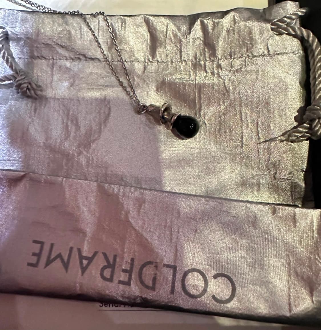 콜드프레임 블랙벨 오닉스 실버 목걸이 상품이미지3