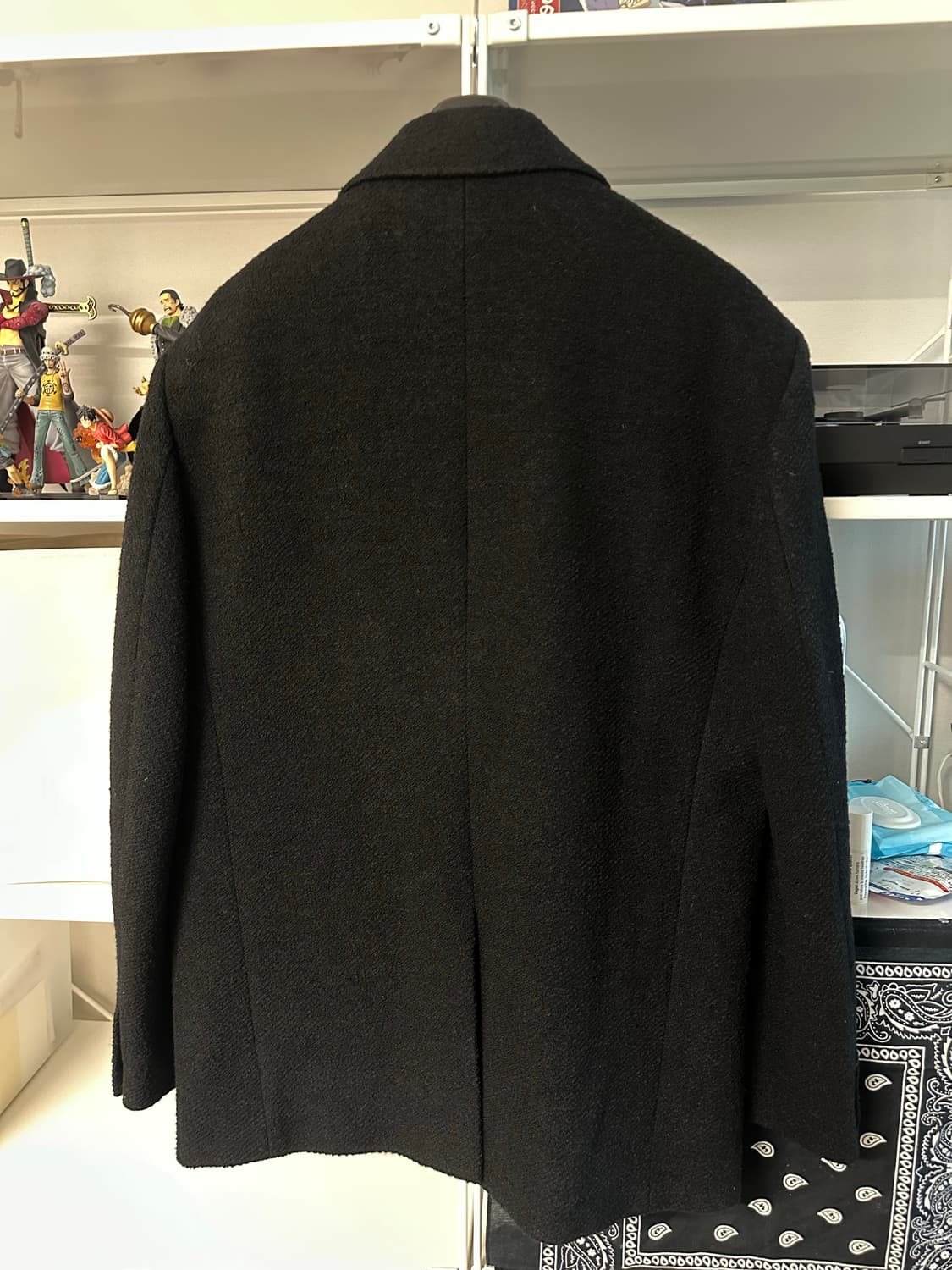 텍스처드 울 블레이저 BLACK 상품이미지3