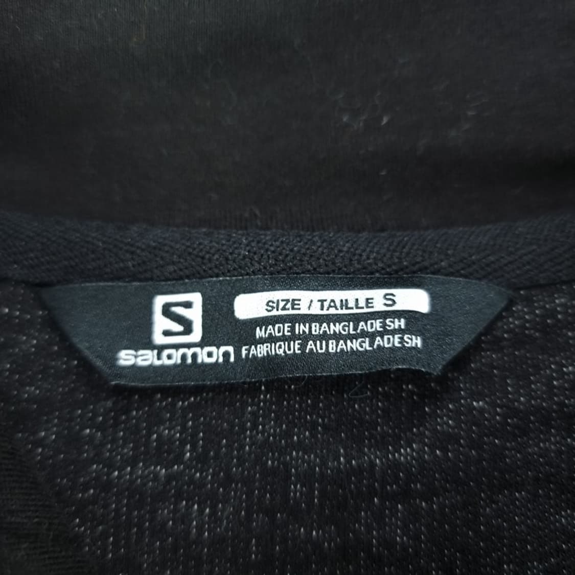 [살로몬] 로고 프린팅 후드티 블랙 M18692 상품이미지5