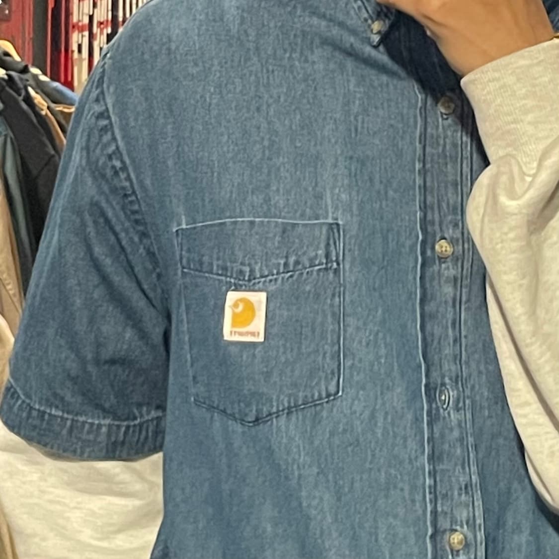 [IM] carhartt 칼하트 데님 반팔셔츠 상품이미지6