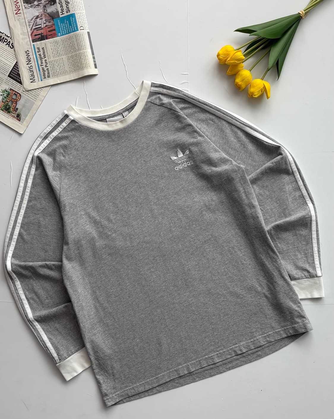 adidas 아디다스 불꽃 그레이 티셔츠 상품이미지1