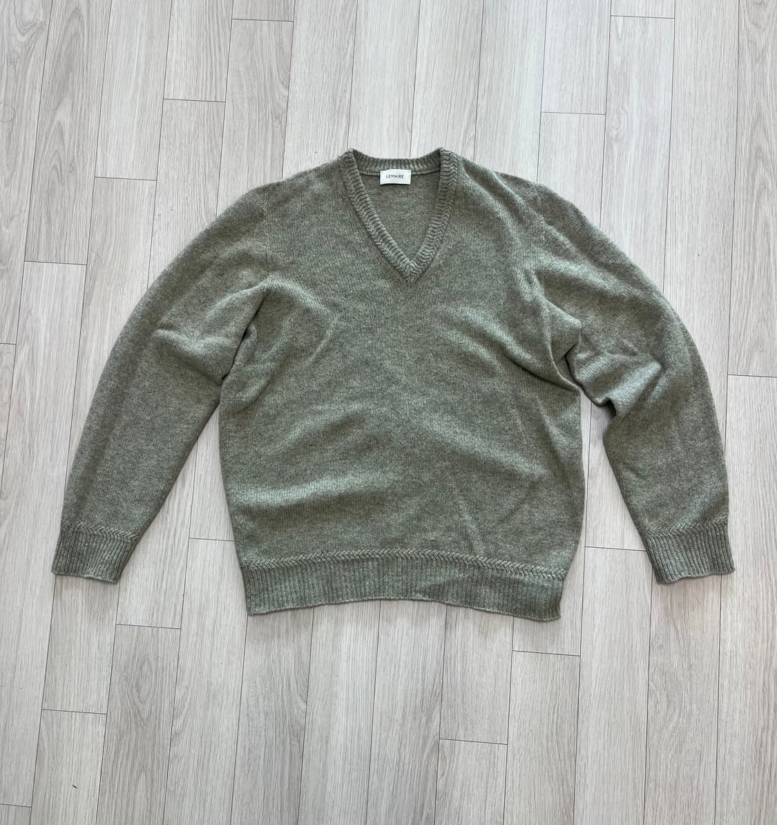 Lemaire 르메르 심리스 브이넥 스웨터 메도우 상품이미지2