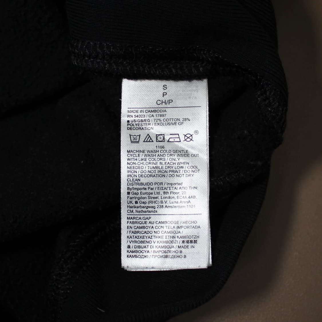 GAP 갭 블랙 맨투맨 상품이미지7