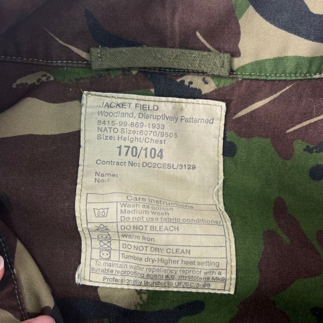 105 영국 밀리터리 야상 필드자켓  상품이미지5