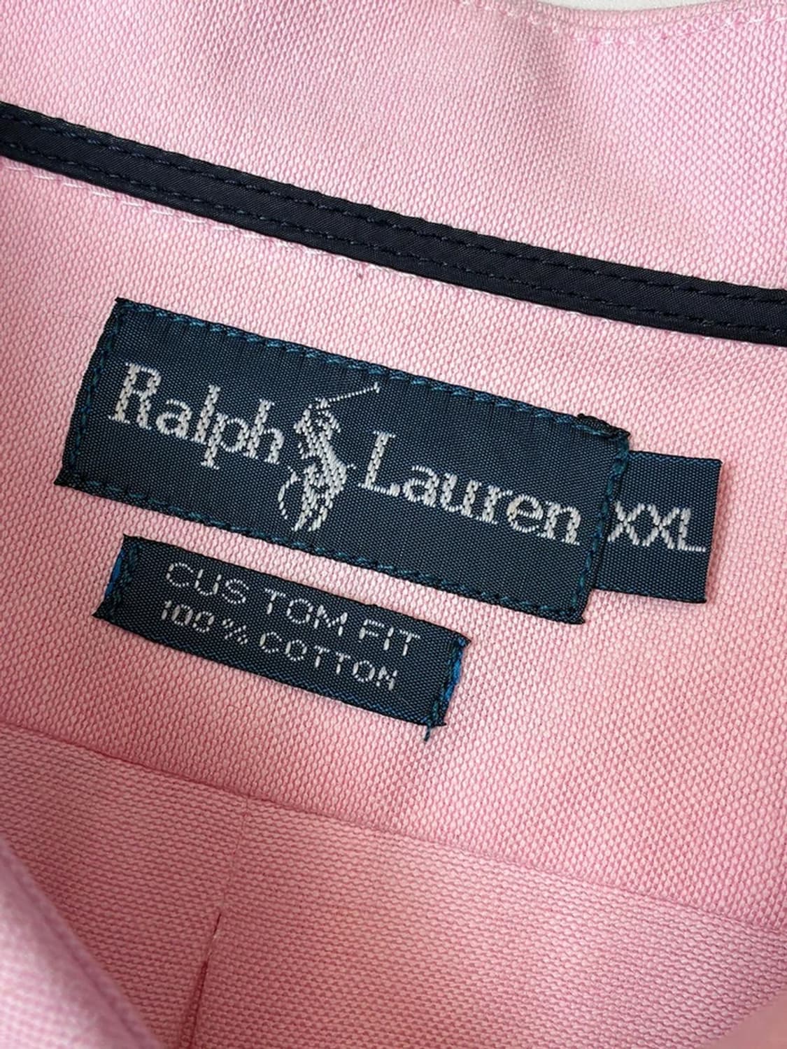 폴로 랄프로렌 00s 코튼 옥스퍼드 솔리드 로고 셔츠 PN5416 상품이미지7