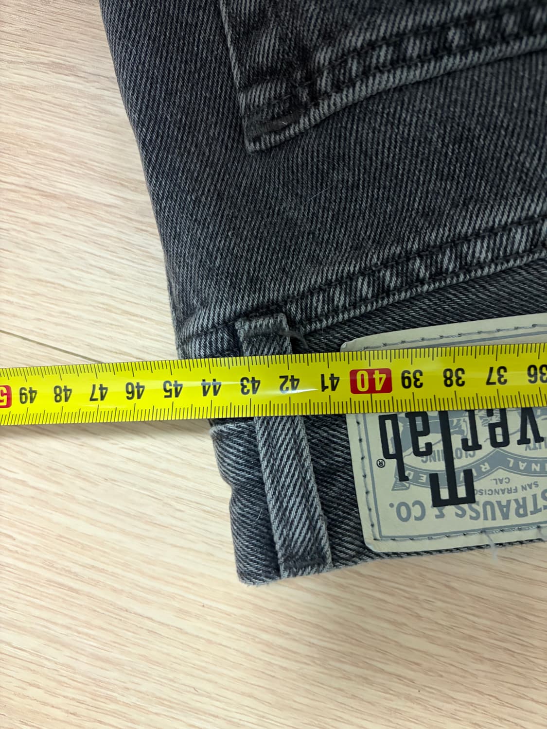 (32*32)리바이스 실버탭 루즈핏 블랙 데님 상품이미지4