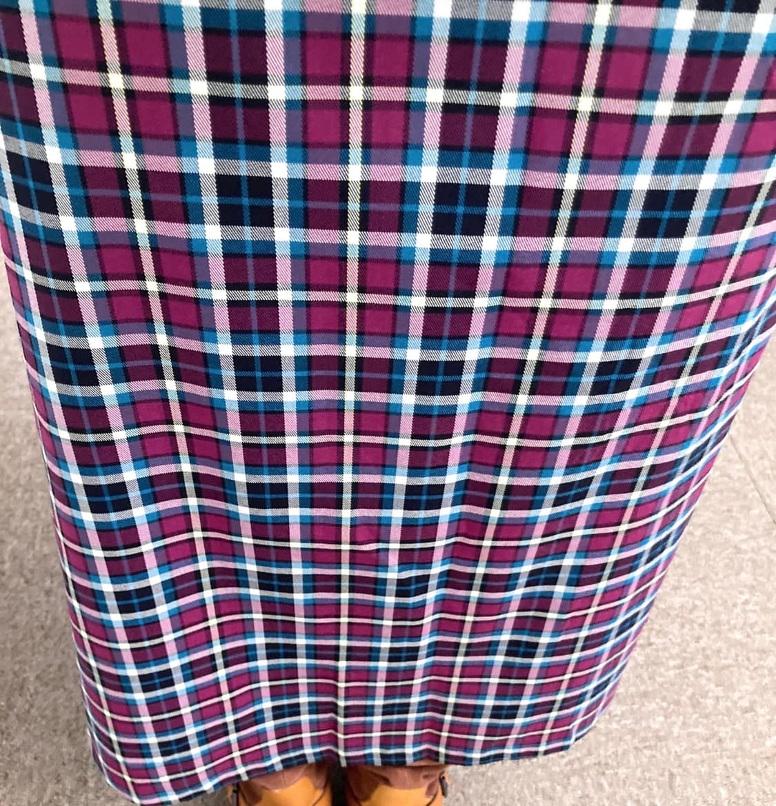 niko and ... 니코앤드 : 체크 롱 스커트 (주머니 있음) 상품이미지4