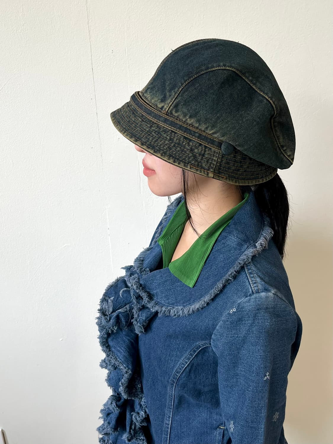 japan vtg 데님 뉴스보이 캡 상품이미지6