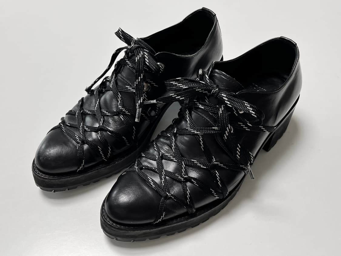 요지야마모토 레이스업 슈즈 힐 구두 245~250 상품이미지3