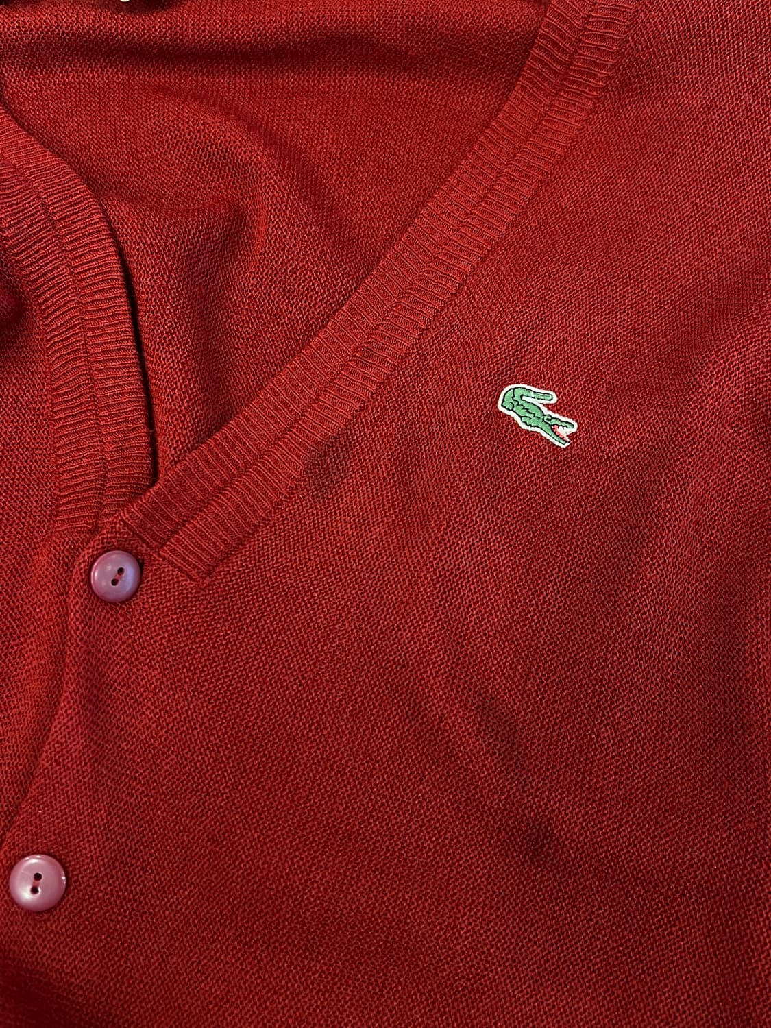 90s Lacoste 라코스테 가디건 (made in Spain) 상품이미지6
