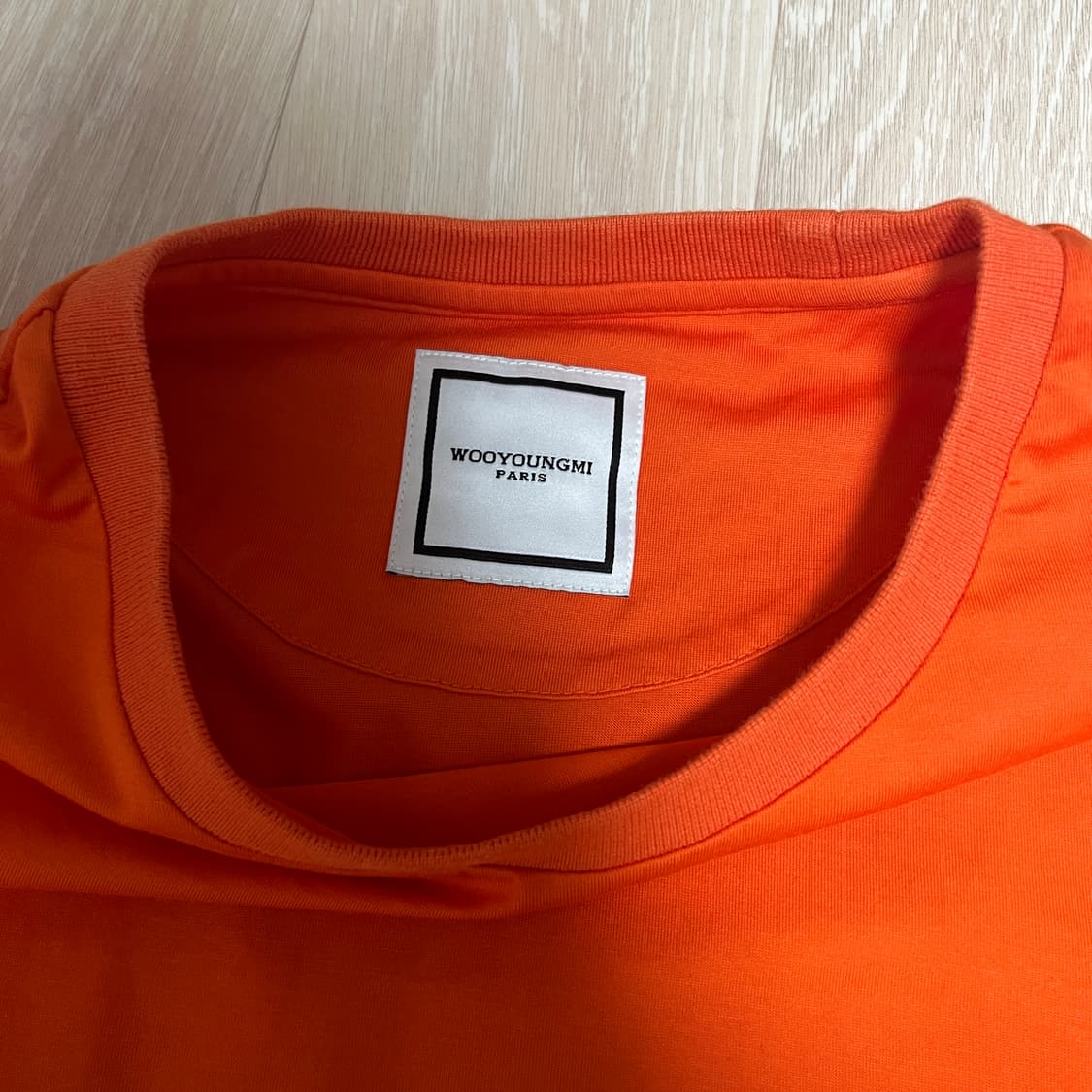 우영미 오렌지 반팔 티셔츠 48 상품이미지3