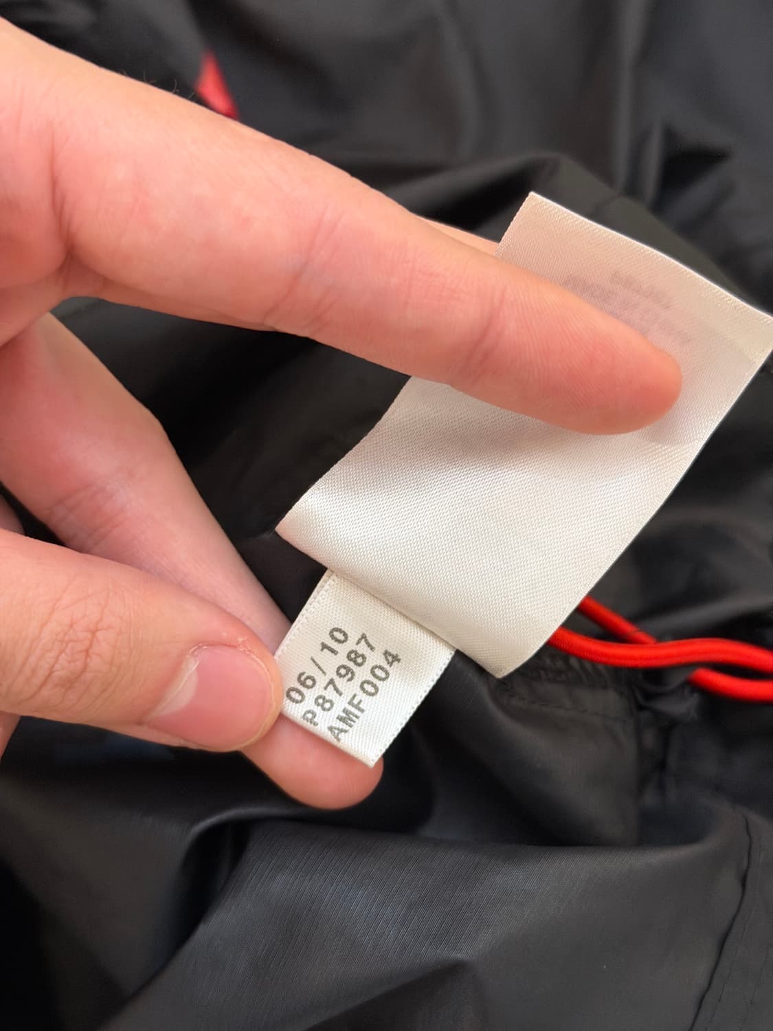 아디다스 10-11 AC밀란 후드 고프코어 바람막이 블랙 상품이미지6