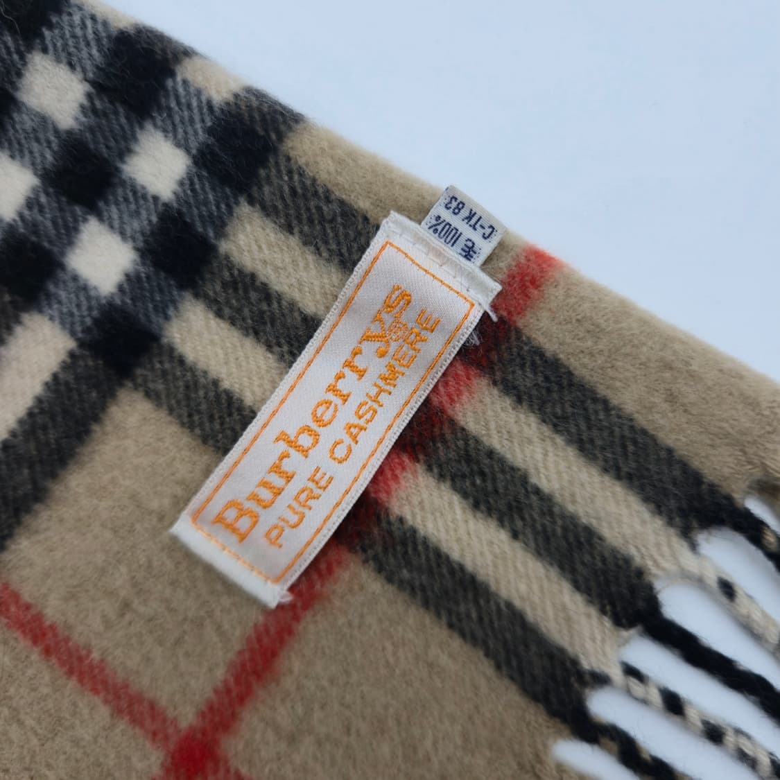 BURBERRYS 버버리 퓨어 캐시미어 머플러[JBFS10743-491] 상품이미지4
