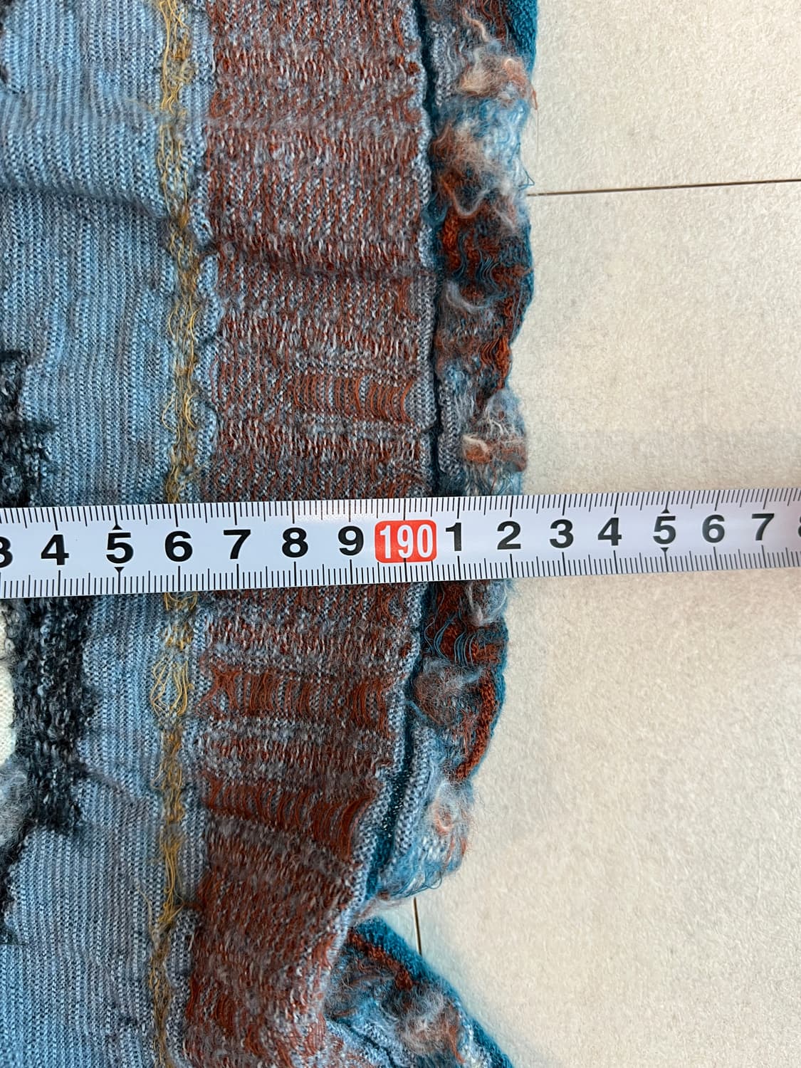 캐피탈 스피크이지 울 머플러 라이트블루 상품이미지5