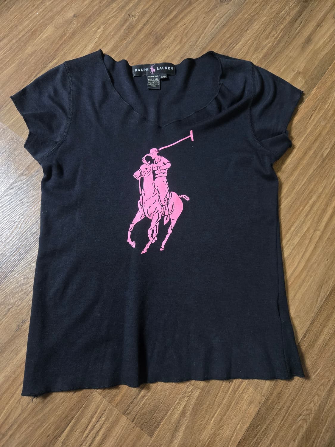 랄프로렌 핑크 포니 슬림핏 티셔츠 [정품] 상품이미지1