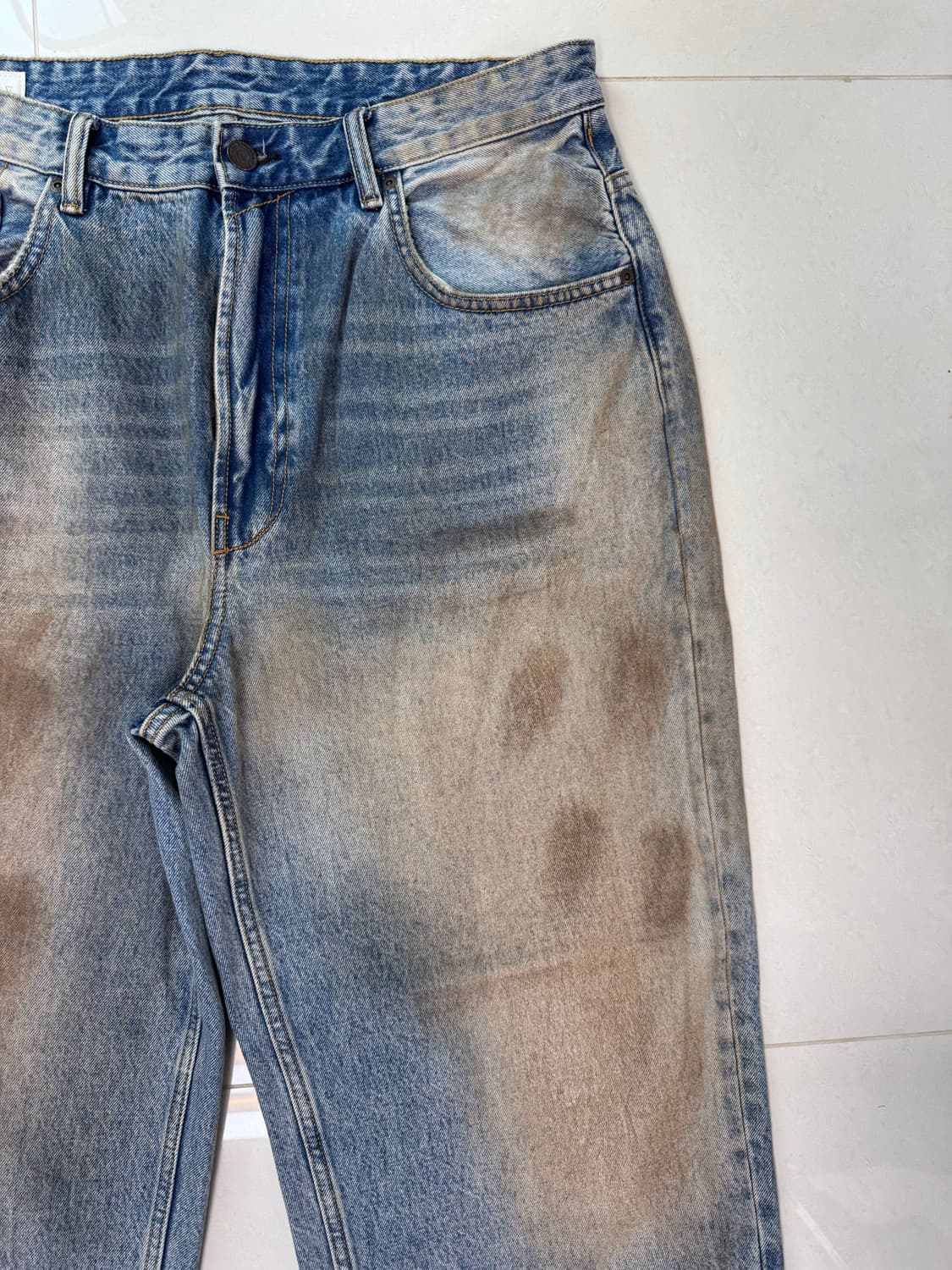 Zara 아크네맛 배기핏 진 (34) 상품이미지4