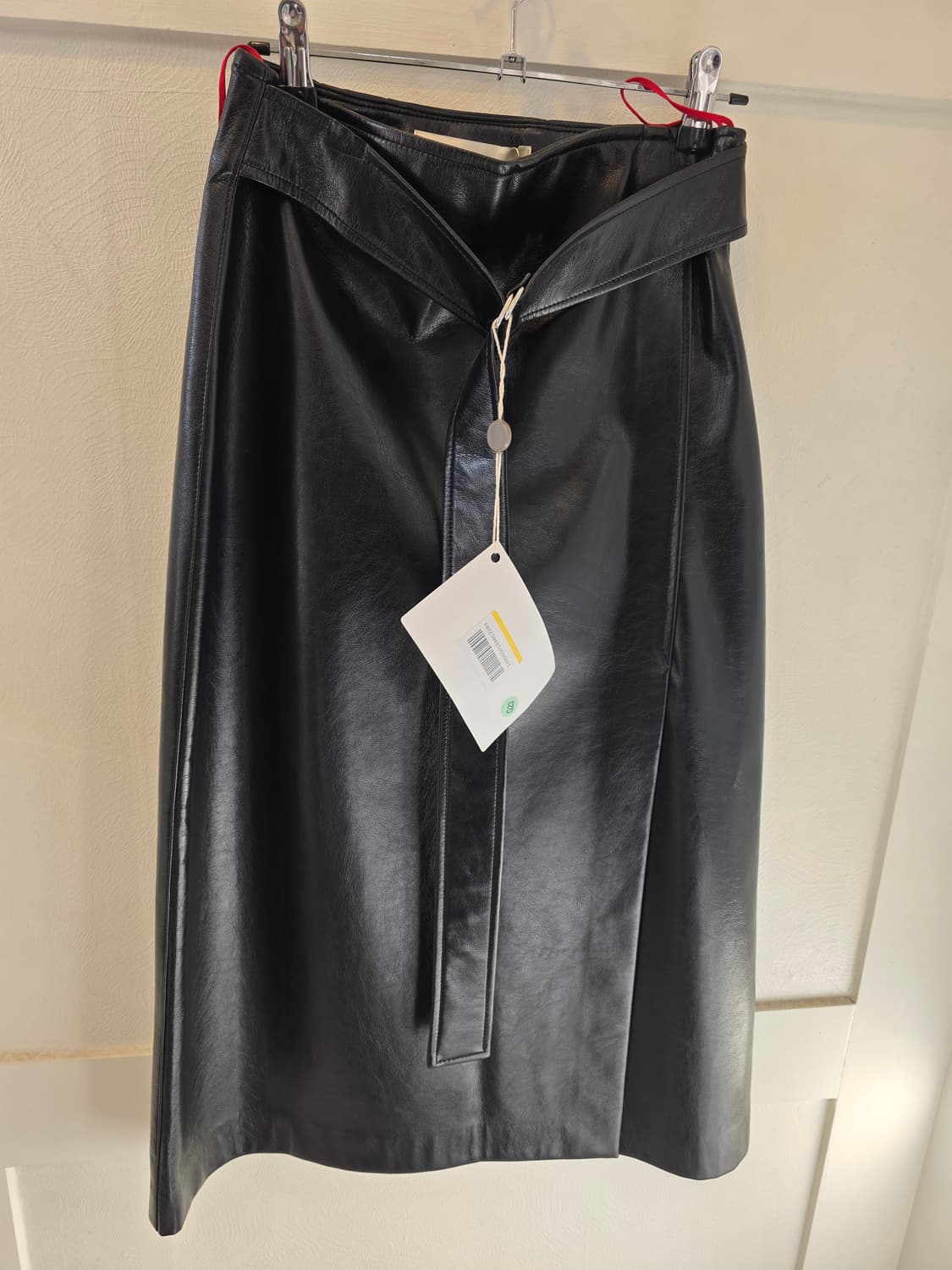 JUCCA 유카 블랙 페이크 슬랫스커트38 상품이미지1