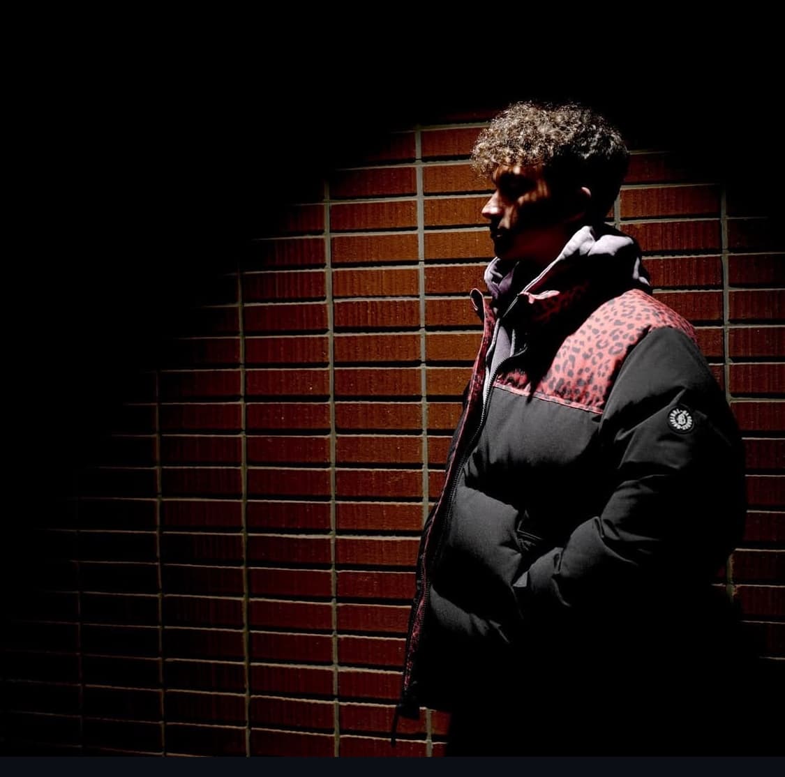 블랙아웃 레오파드 패딩 나일론 상품이미지2