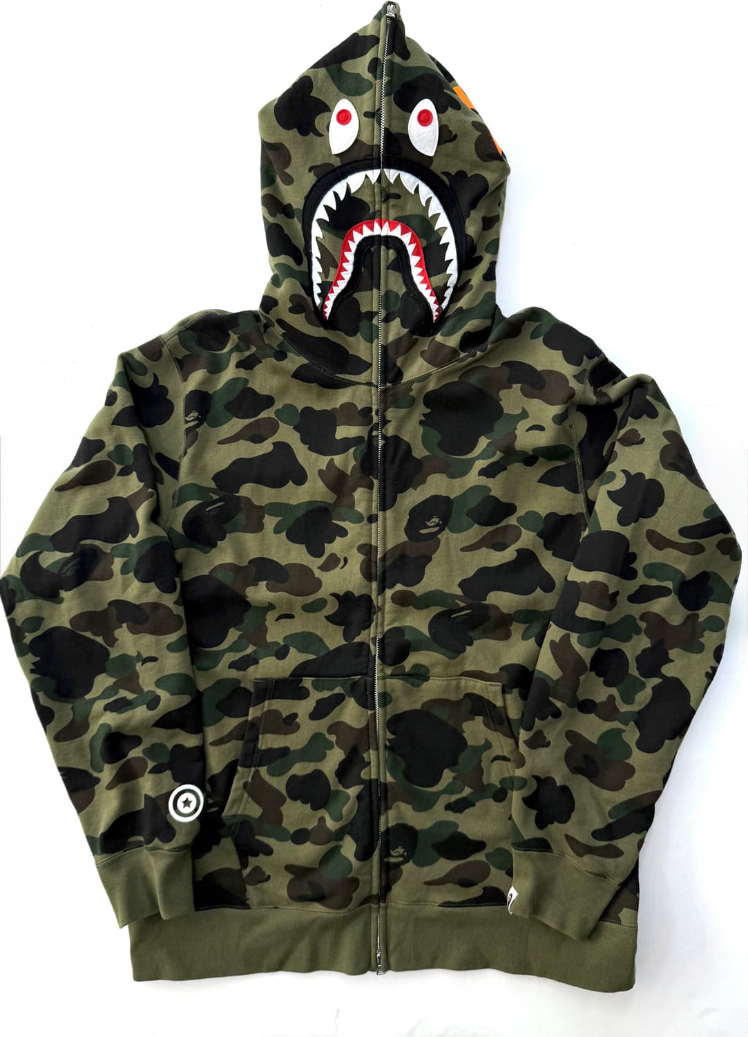 베이프 A BATHING APE 카모 샤크 풀집업 후드 상품이미지1